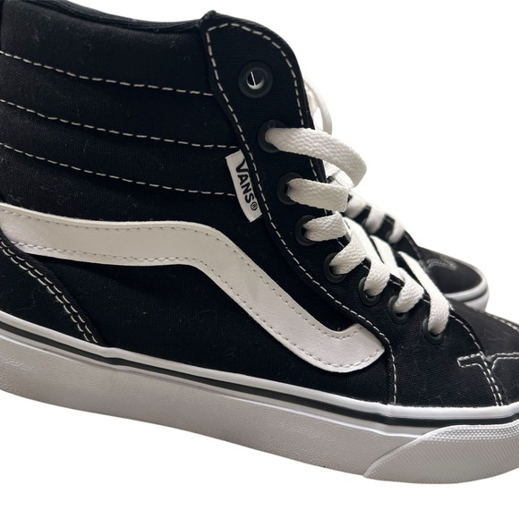 Vans Black and White High-Top Sneakers - Picture 4 of 10